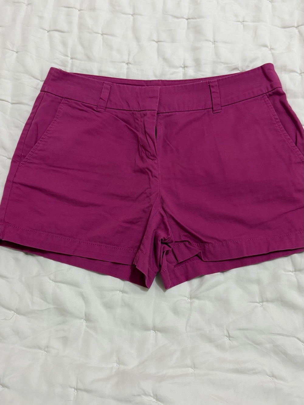 LOFT Fuchsia Casual Chino Shorts